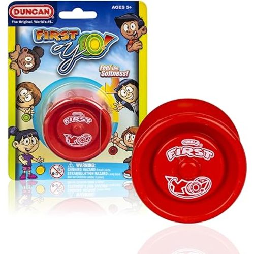 Duncan Toys First Yo! - Best Beginner Yo-Yo for Kids, Responsive Yo Yo, YoYo Toy - Red/Yellow