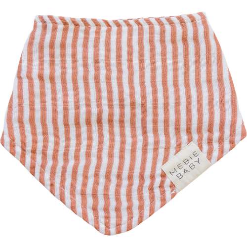 Red Stripes Classic Muslin Bib