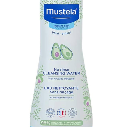 Mustela Baby Cleansing Water - No-Rinse Micellar Water - with Natural Avocado & Aloe Vera - for Baby's Face, Body & Diaper - 1 or 2-Pack - Various Sizes