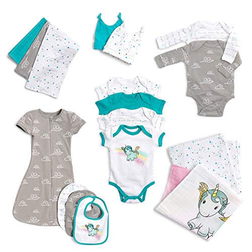 JumpOff Jo - Newborn Baby Essentials Layette Gift Set for Babies- Newborn Clothes & Accessories Set, Shower Gifts for Newborn