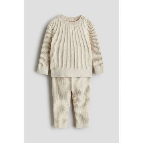 2-PIECE RIB-KNIT COTTON SET