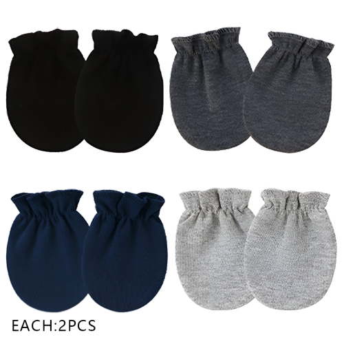TELOLY 8Pcs Baby Mittens,Fashionable Match Baby Mittens Newborn,Soft and Comfy Newborn Mittens,Style3