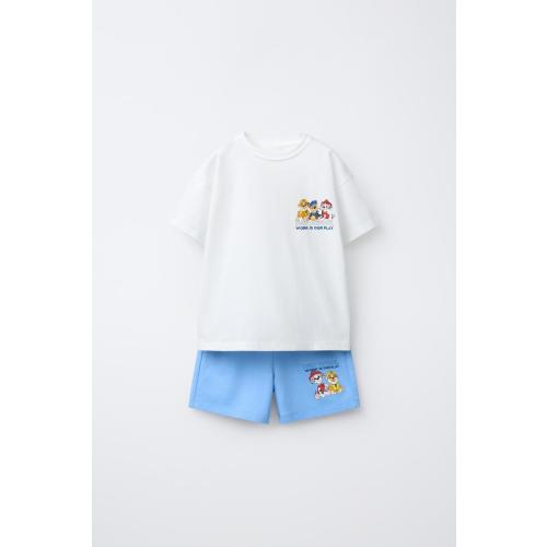 PAW PATROL ™ T-SHIRT AND SHORTS SET - Light blue | ZARA United States