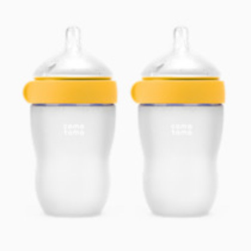 Comotomo Silicone Baby Bottle 2.0 - Yellow, 8 Oz, 2