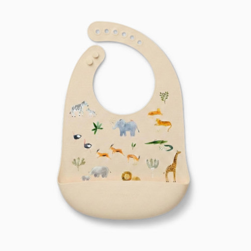 Silicone Printed Bib 2.0 - Safari Jungle