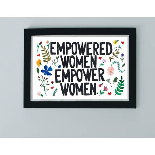 Empowered Women Empower Women, Watercolour Feminist Print, Feminist Art, International Women's Day Print, Watercolour Women's Day Print