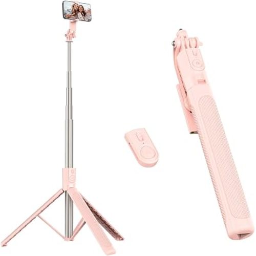 71” Phone Tripod & Selfie Stick for iPhone/Samsung/Android/Camera
