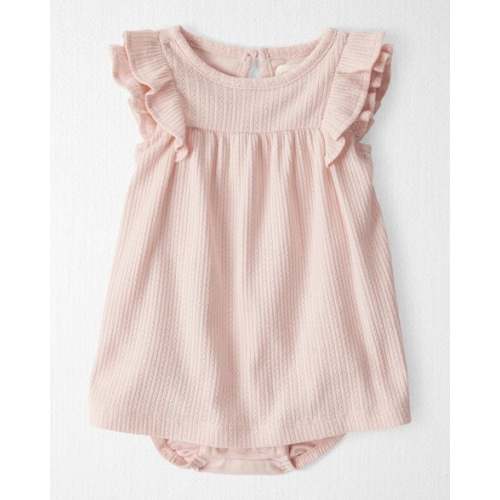 Baby Girl Pointelle Romper Made With Organic Cotton - Little Planet | Carter's