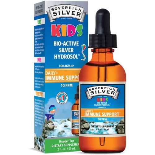 Sovereign Silver Bio-Active Silver Hydrosol for Kids Immune Support, 2 oz. - 2 Fl Oz (Pack of 1)