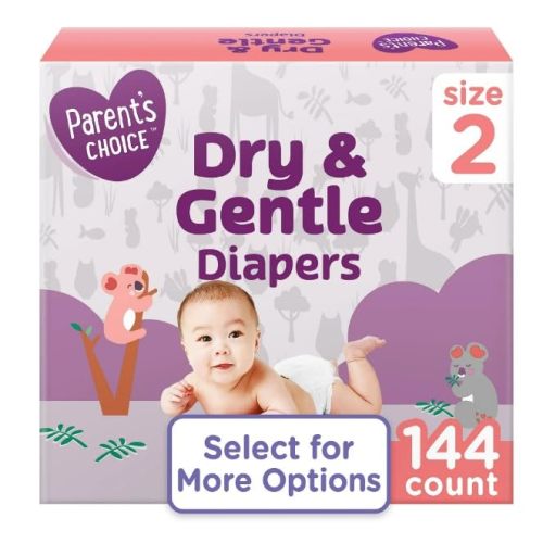 Parent's~Choice Dry & Gentle Diapers Size 2