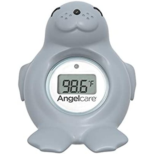 Angelcare Baby Bath & Room Thermometer - Happy Seal, Grey, BT-01-SEAL-US