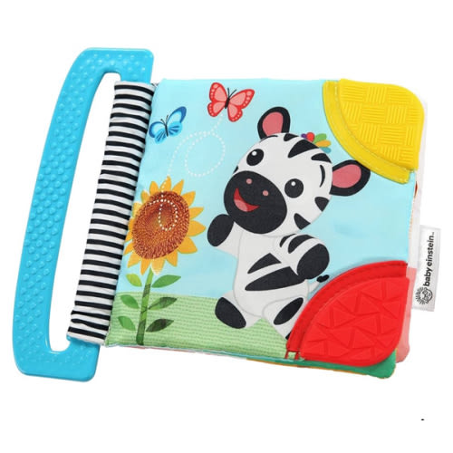 Baby Einstein Curious Explorers Teether Book Take-Along Toy, Ages Newborn +, Multicolored