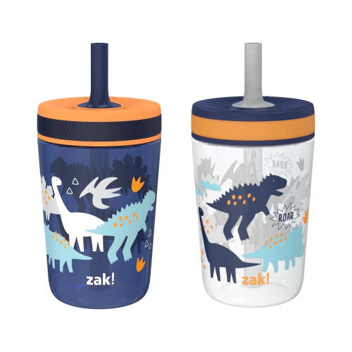 Zak Designs 15oz Dinosaur Toddler Cups Travel and At Home Sippy Cups