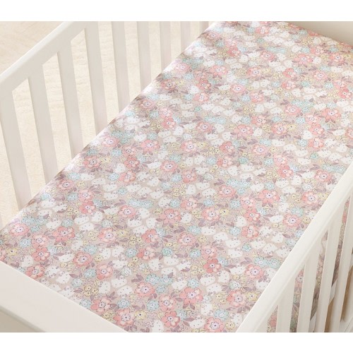 Heritage Hello Kitty Organic Cotton Crib Fitted Sheet