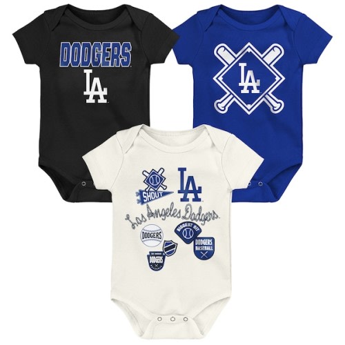 Infant Los Angeles Dodgers Outerstuff Home Plate 3-Piece Bodysuit Set