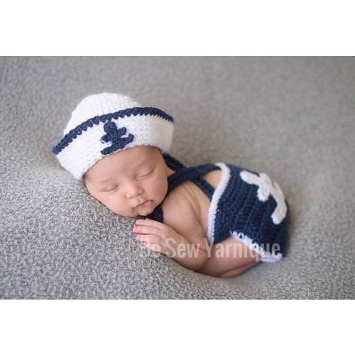 Nautical Sailor Anchor Photo Prop outfit set