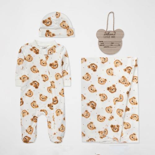Baby Essentials Baby Boys 4-pc. Baby Clothing Set, Color: Brown - JCPenney