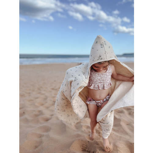 Australian Bluebell Organic Cotton Hooded Towel
