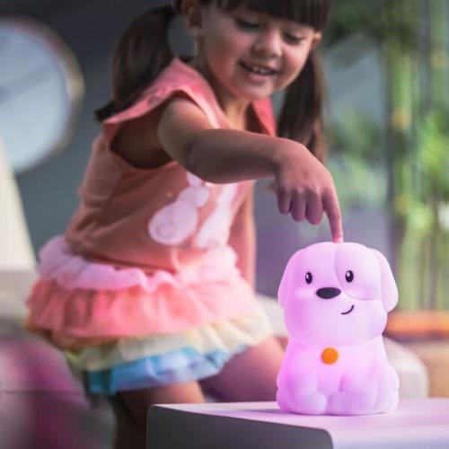 Puppy Nightlight, White - LumiPets | Maisonette