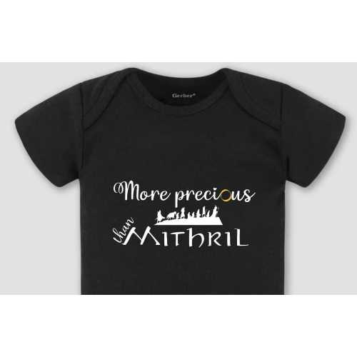 Mithril Onesie | Lord of the Rings Inspired Baby Outfit | Fellowship of the Ring Bodysuit | LotR Baby Gift