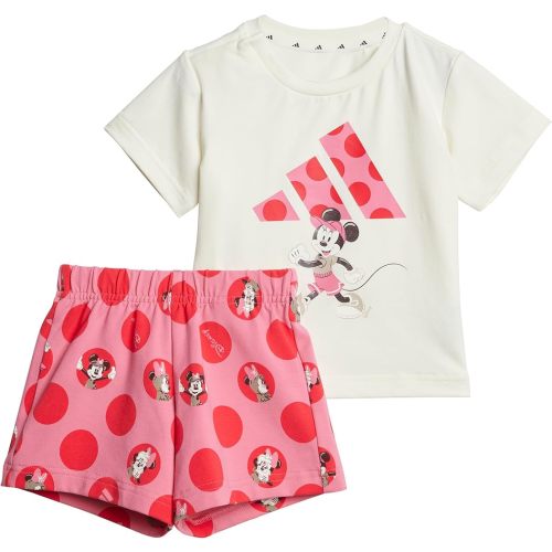 adidas baby-girls Disney Minnie Mouse T-shirt Set