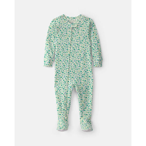 Baby Girl Sea Life 100% Cotton 1-Piece Pajama - Green | Carter's