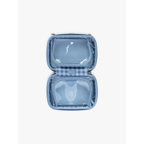 Small Clear Cosmetics Case - FRENCH BLUE