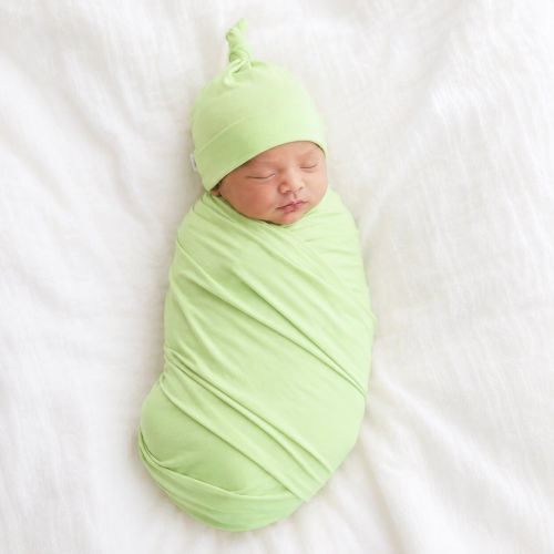 Newborn Swaddle Set - Hat in Sweet Pea