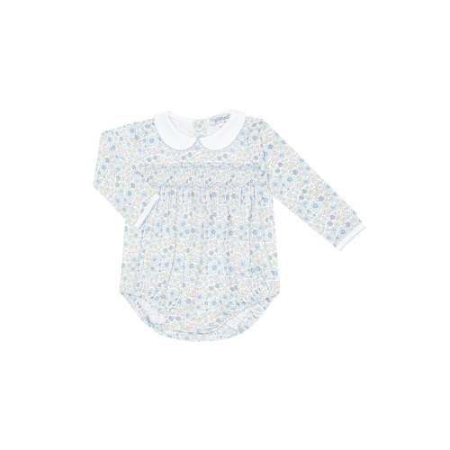 Blue Meadow Smocked Bubble LS – Nellapima