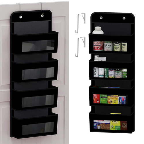 HioHa 4-Tier Over the Door Mesh Organizer | Baby Clothes Storage for Nursery, Closet, Bathroom & Dorm