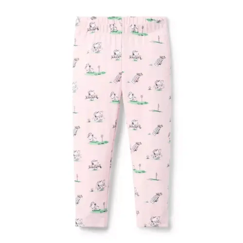 Girl Light Pink Snoopy Golf PEANUTS™ Golf Legging by Janie and Jack