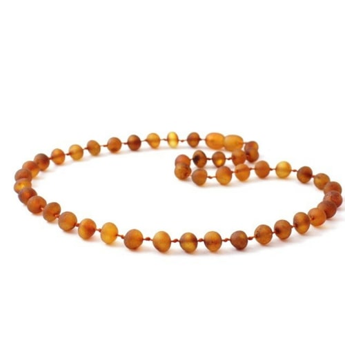 Amber Necklace Cognac Raw | Baby 32cm