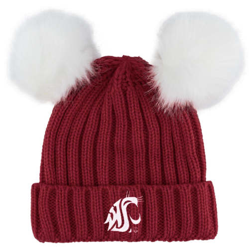 ZooZatZ INFANT/TODDLER Washington State University 2 Pom Crimson Beani – Cougarwear