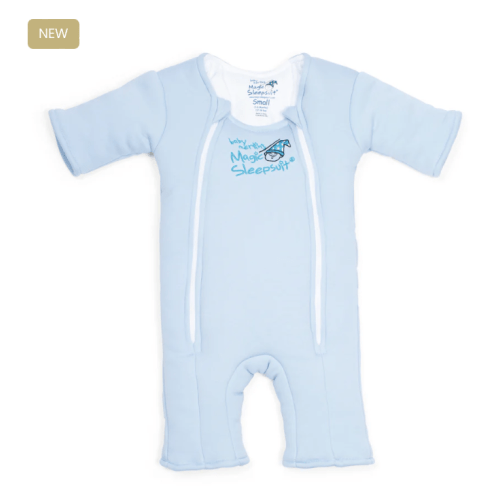 Blue Baby Merlin’s Magic Sleepsuit – 100% Cotton for Better Baby Sleep