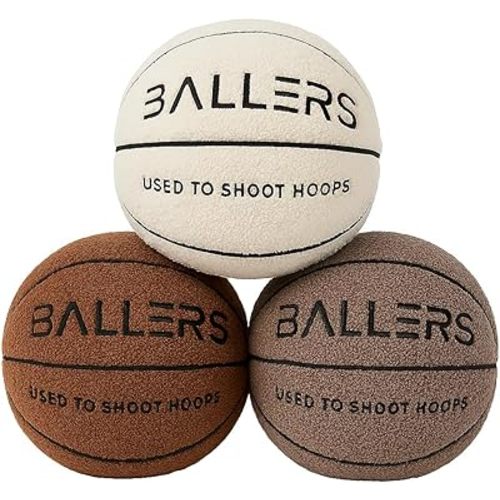 Ballers Plush Basketball Pillow, Realistic Size, Ultra Soft, Great for Relaxation and Decoration, for Basketball Enthusiasts and Home Decor