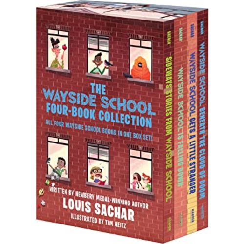 The Wayside School 4-Book Box Set: Sideways Stories from Wayside School, Wayside School Is Falling Down, Wayside School Gets a Little Stranger, Wayside School Beneath the Cloud of Doom
