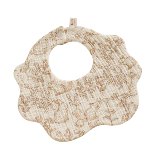 Petal Bunny Forest Baby Bib