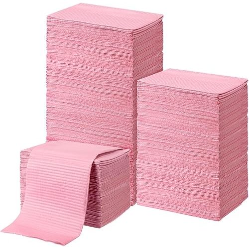 Threlaco 100pcs Disposable Changing Liner 2-ply Baby Changing Station Pad Disposable Changing Pads Diaper Changing Mat Portable Sanitary Liner Refills for Commercial Restrooms (Pink)