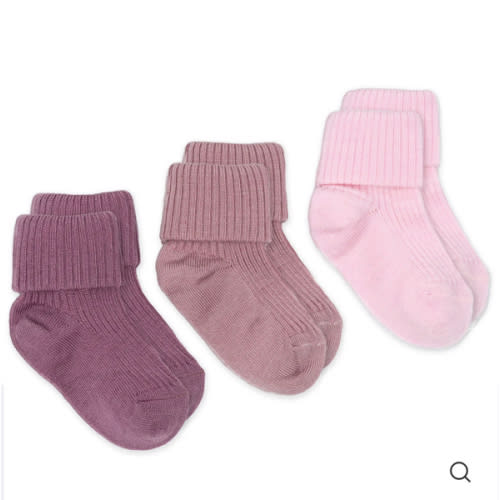 Wool Socks, Baby and Toddler, Pink & Rose