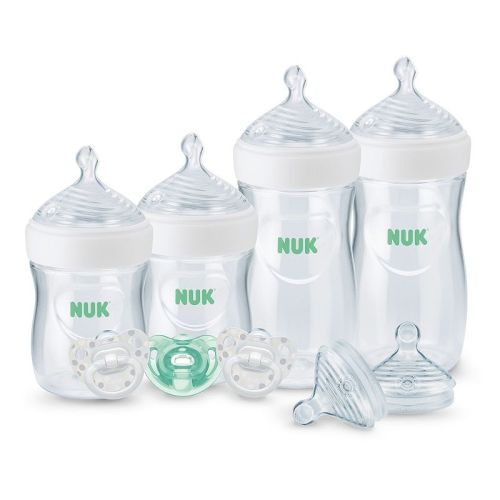 NUK Simply Natural Bottle with SafeTemp 9 Piece Gift Set