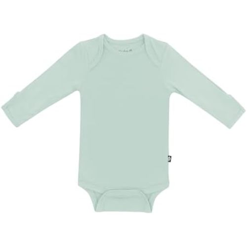 KYTE BABY Soft Bamboo from Rayon Long Sleeve Unisex Bodysuit, 0-24 Months
