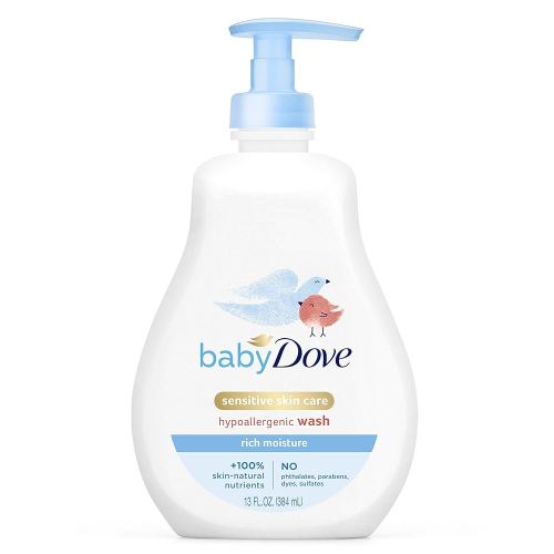 Baby Dove Tip to Toe Baby Wash and Shampoo For Baby's Delicate Skin Rich Moisture, Tear-Free and Hypoallergenic 13 oz