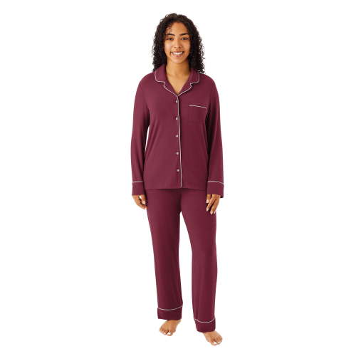 Dreammark Women's 2-Piece Notch Collar Pajama Set - Samsclub.com