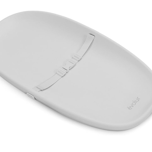 Evolur Eva Baby Changing Pad in Light Gray, Soft, Lightweight and Portable Changing Pad, Fits All Changing Table, Waterproof Firm Padding