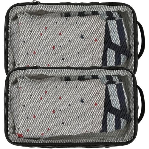 MOMIGO Baby Diaper Bag Organizer Pouches - 2 Pack Waterproof Pod Hanging Diaper Bag Mesh Bag Reusable, Washable or Baby Cloth Diapers (Black) | 2 Pack, Waterproof, Reusable, Washable, Hanging Diaper Bag, Mesh Bag, Pod, Baby Cloth Diapers