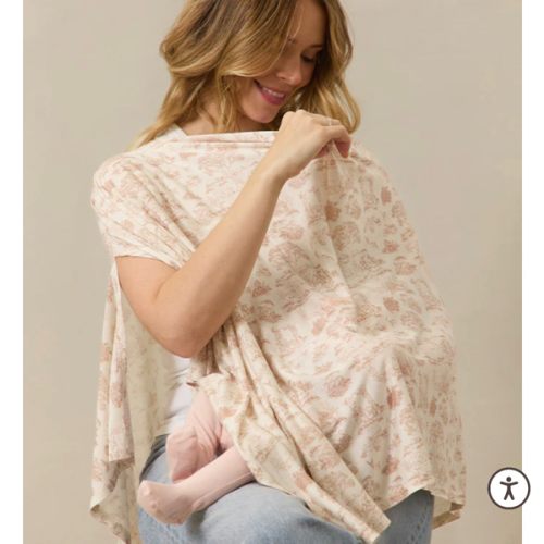Rose Toile Nursing Cover