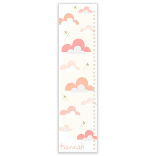 Harriet Bee Evalyn Clouds Personalized Growth Chart | Wayfair