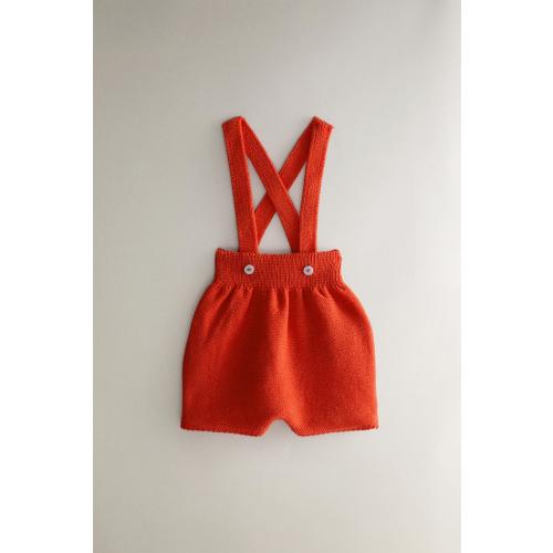 BABY KNIT DUNGAREES - Red | ZARA United States