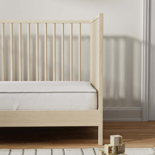 Crib Zip Sheet | Percale White