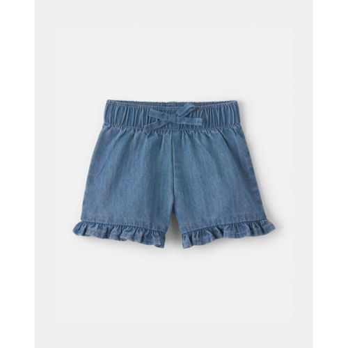 Baby Girl Denim Ruffle Shorts - Medium Wash - OshKosh B'gosh | Carter's